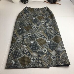 Vintage North Franklin Street midi wrap skirt